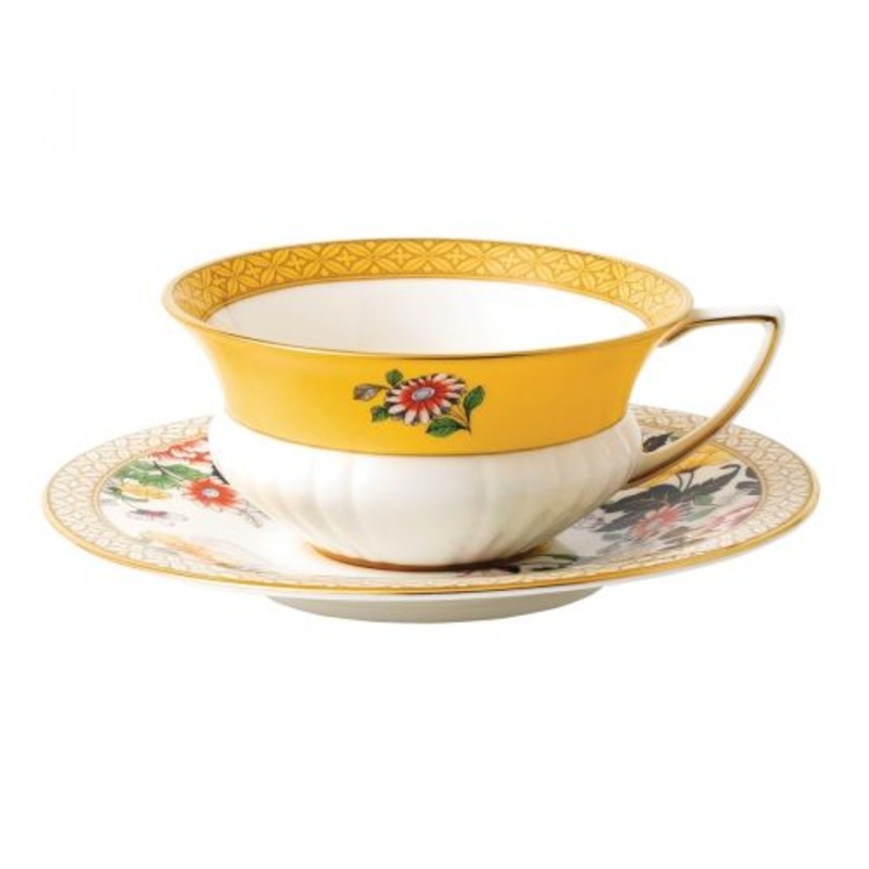 Wedgwood Wonderlust Primrose Teacup & Saucer 6floz