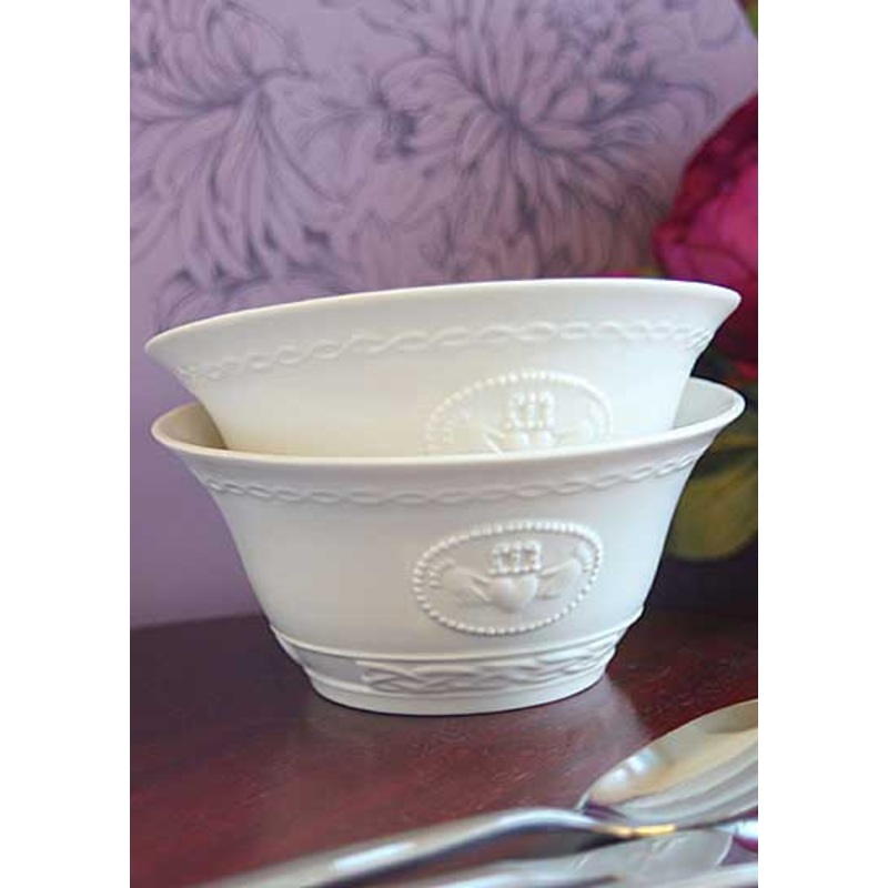 Belleek Claddagh 6 Bowl Set, Porcelain