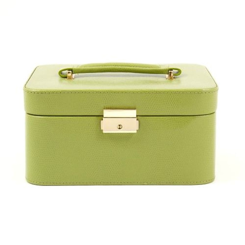 Bey Berk Lime Lizard Leather Jewelry Box For 3 Watches