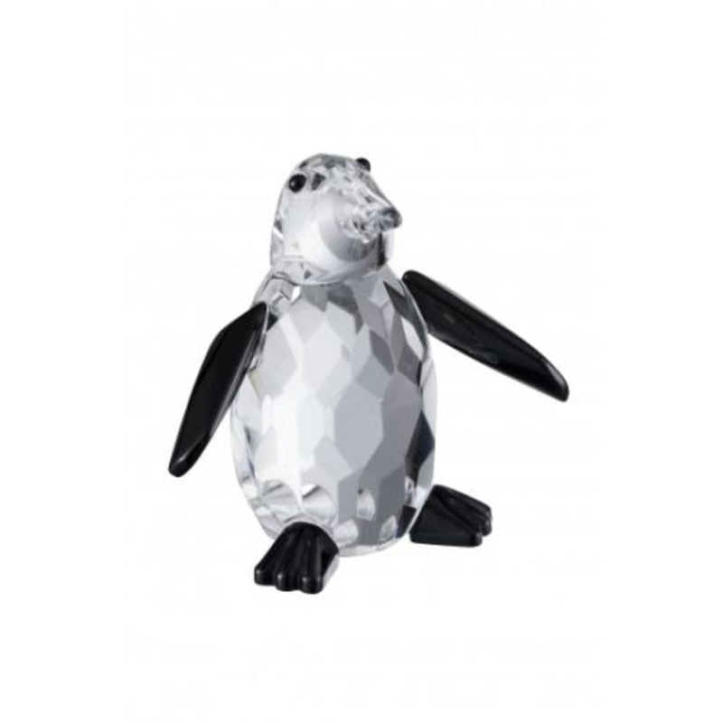 Galway Penguin Figurine, Clear, Crystal, 8 x 6 x 6