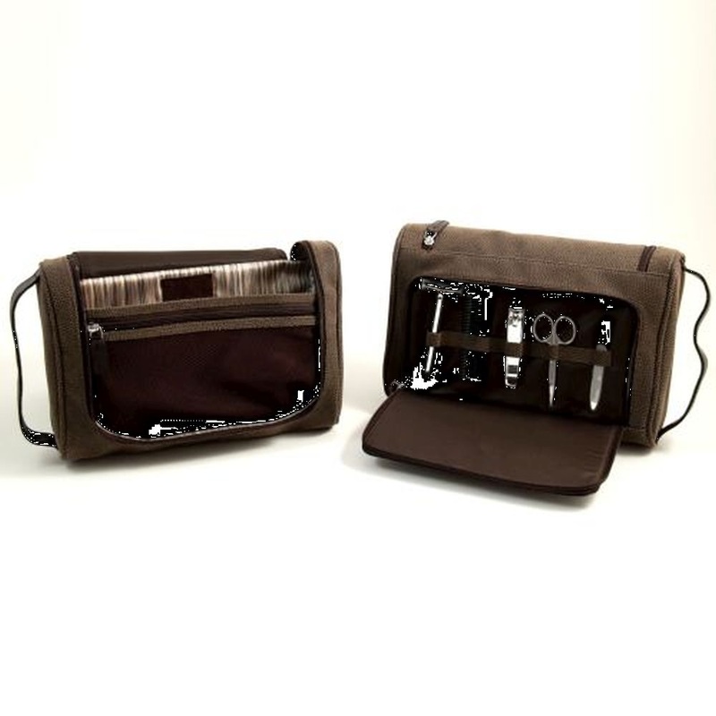 Hanging Toiletry Bag With 5 Piece Manicure & Grooming  Set