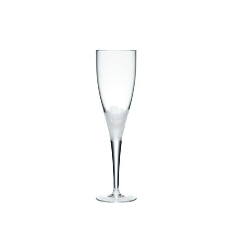 Kim Seybert Paillette White Wine Glass In Frost, Set of 4, Glass, 10