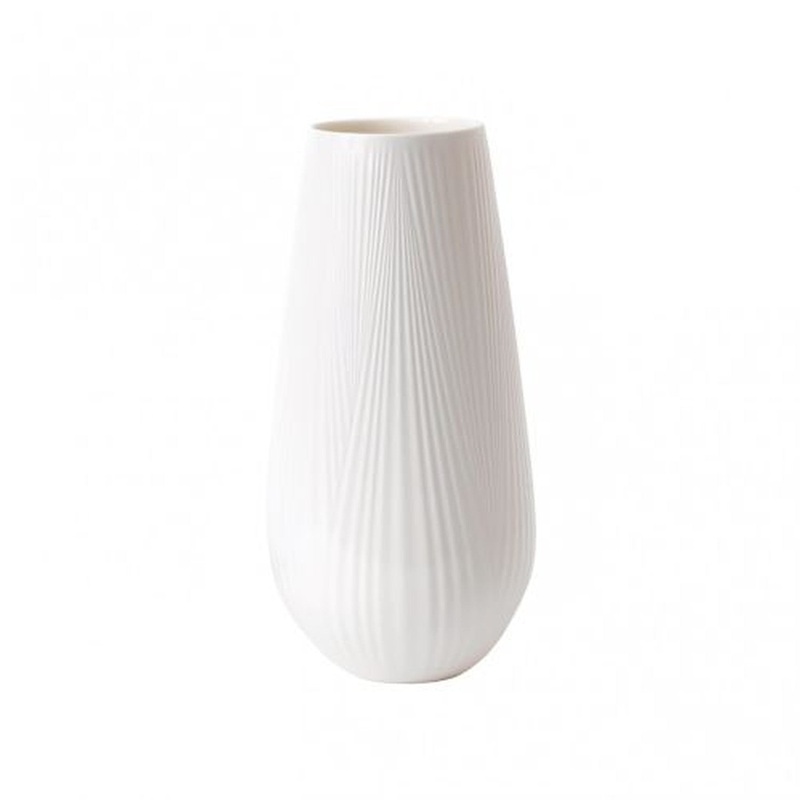 Wedgwood White Folia Vase Tall 11.8