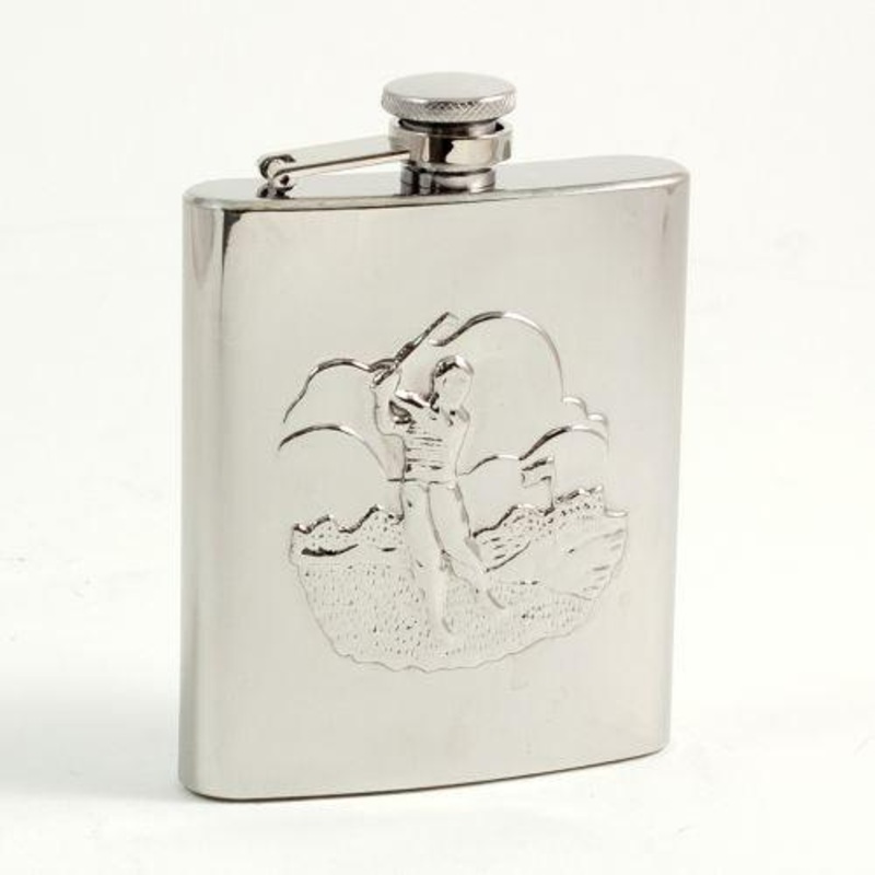 Bey Berk 8 Oz. Stainless Steel Golfer Flask
