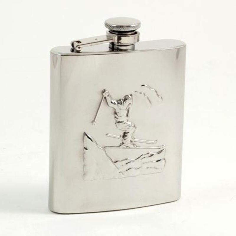 Bey Berk 8 Oz. Stainless Steel Skier Flask