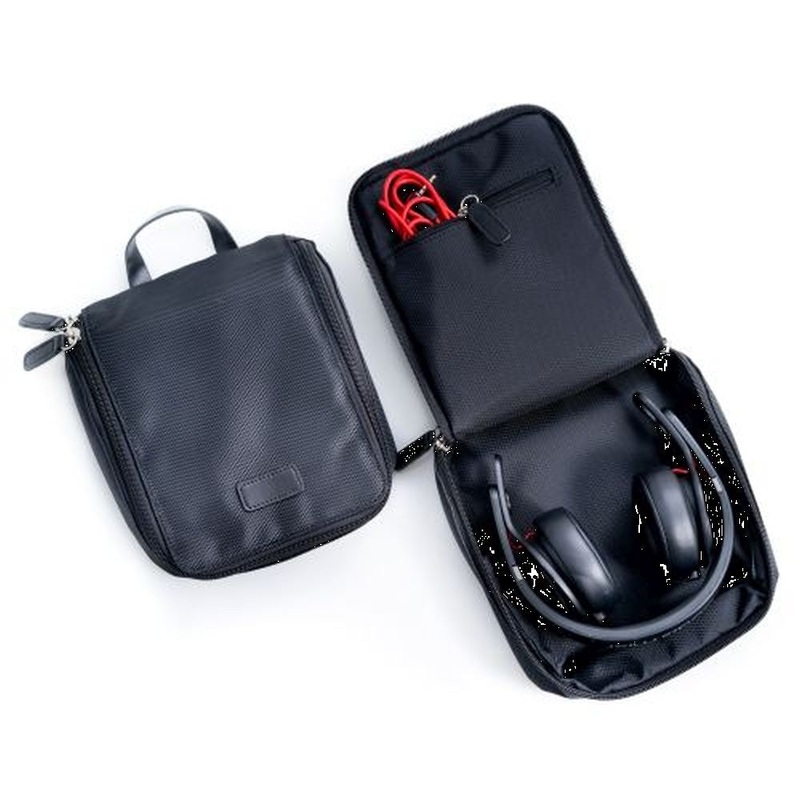 Bey Berk Black Ballistic Nylon Headphone Storage Case/ Pouch