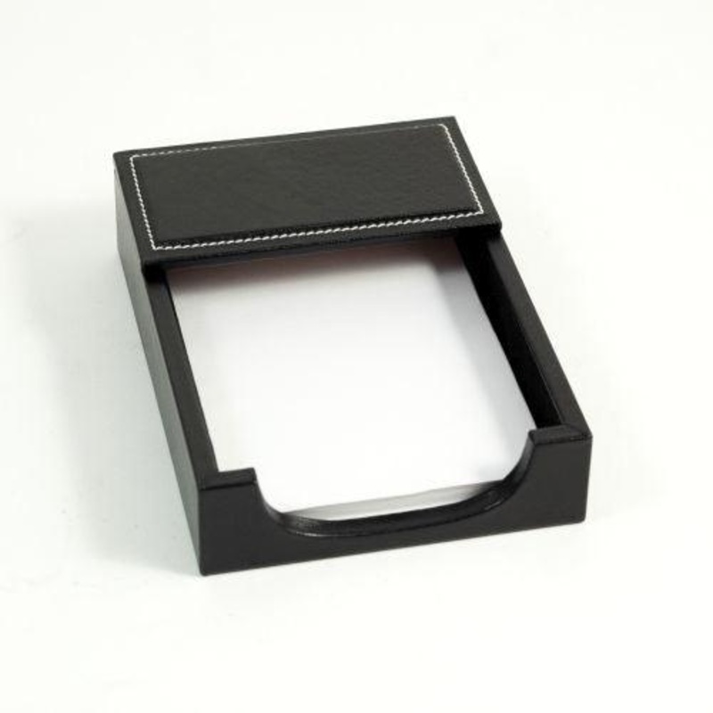 Bey Berk Black Leather 4X6 Memo Holder