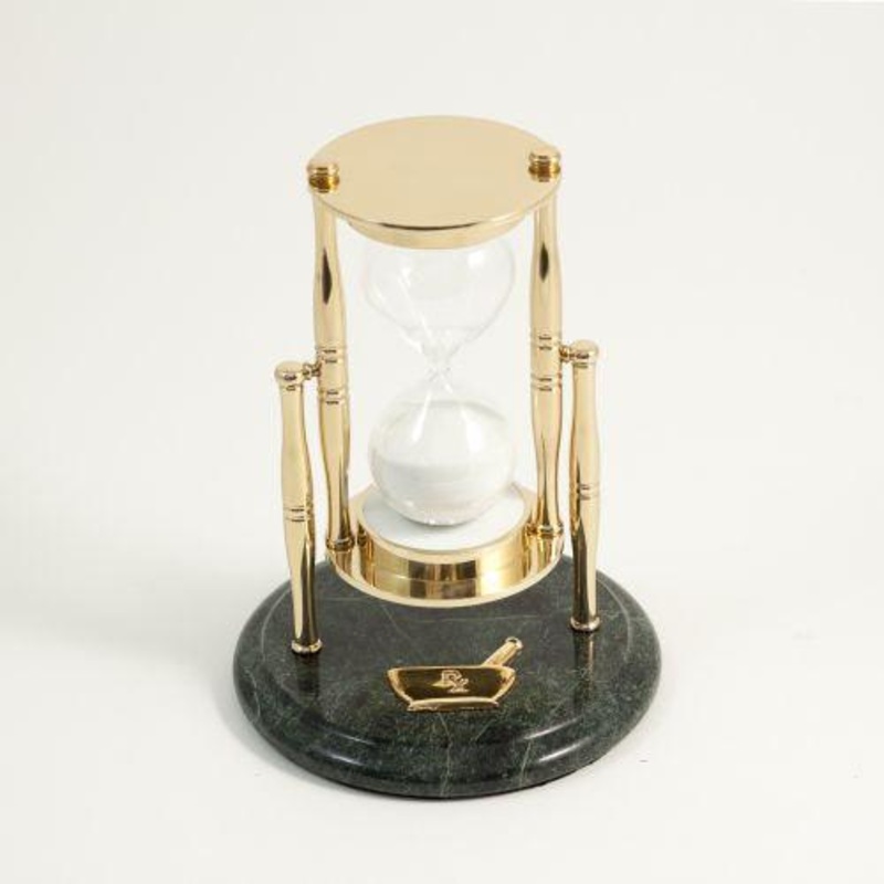 Bey Berk Pharmacy Green Marble 30 Minute Sand Timer