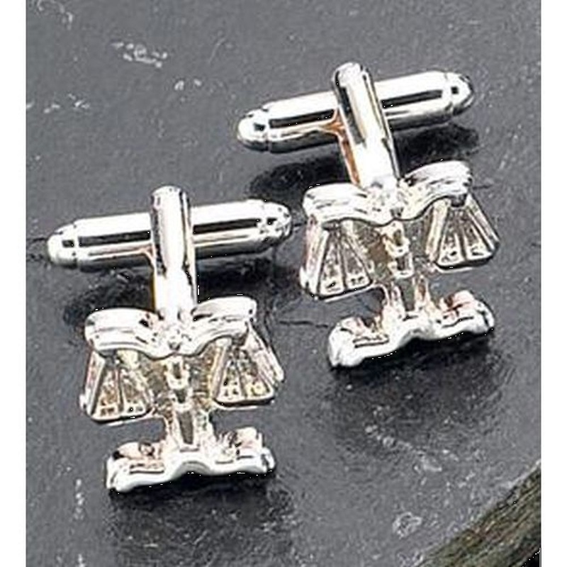 Bey Berk Rhodium Plated Cufflinks With Legal Scales Design