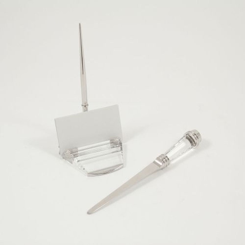 Pen Stand, Business Card Holder & Letter Opener Gift Set