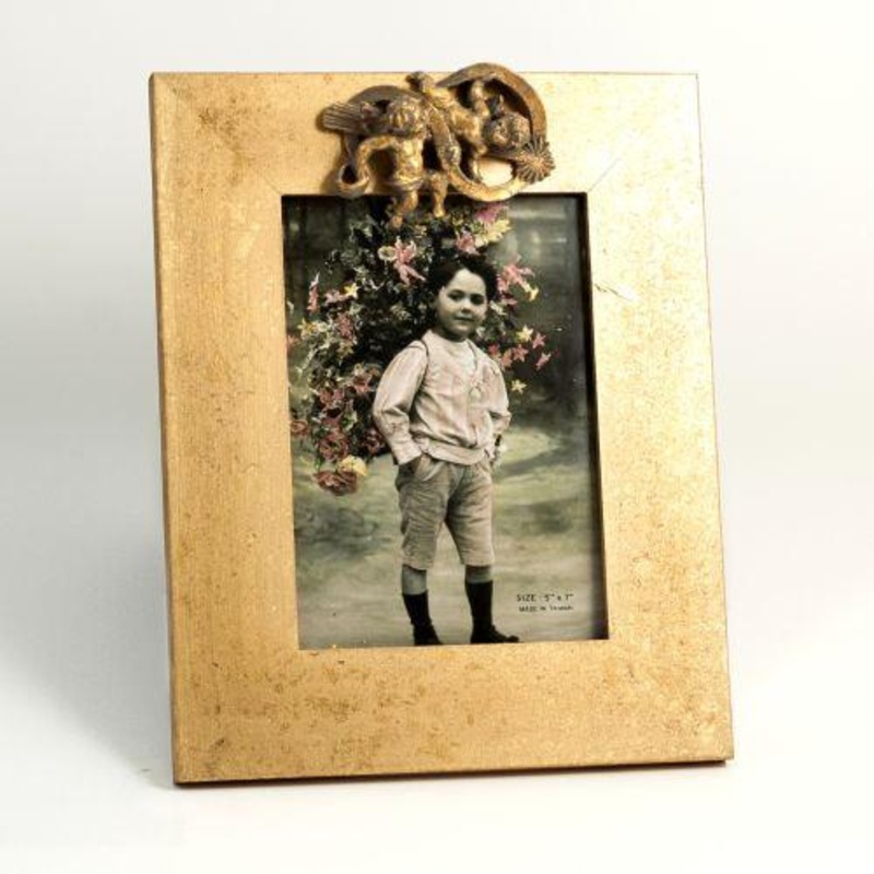 Bey Berk  Gold Leaf 5X7 Angel Frame With Easel Back