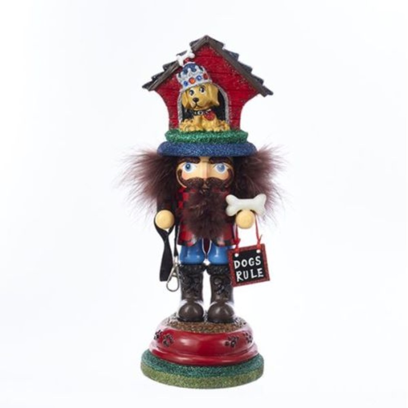 Kurt Adler 13 Hollywd Doghouse Hat Nutcracker