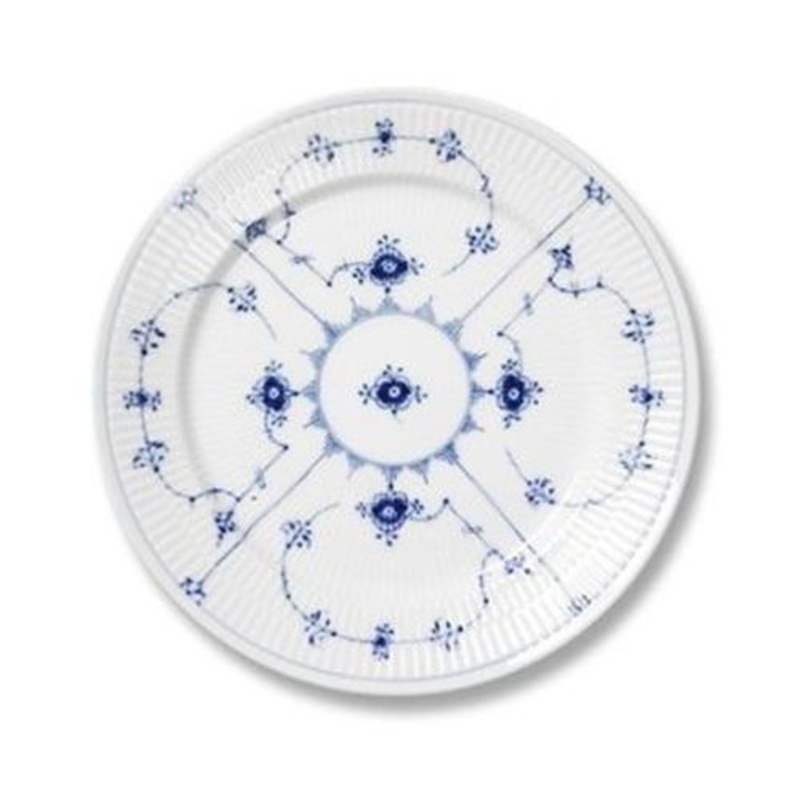 Royal Copenhagen Blue Fluted Plain Salad Plate, 8.75 inches, Porcelain