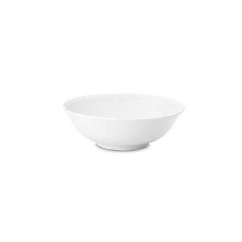 Royal Copenhagen White Fluted Half Lace Cereal Bowl, Porcelain