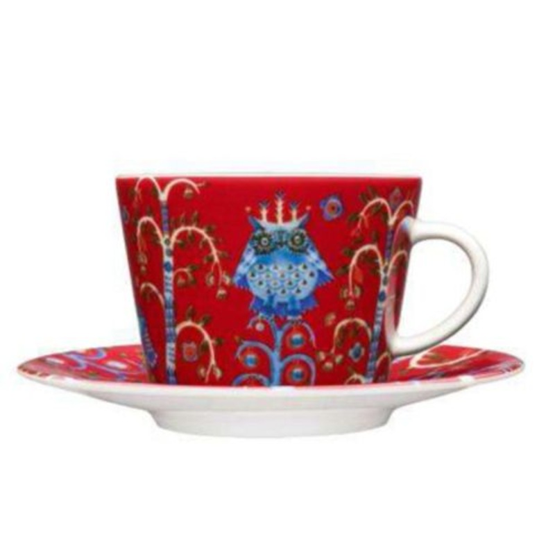 Taika Coffee Cappuccino Cup 6.76 oz Red