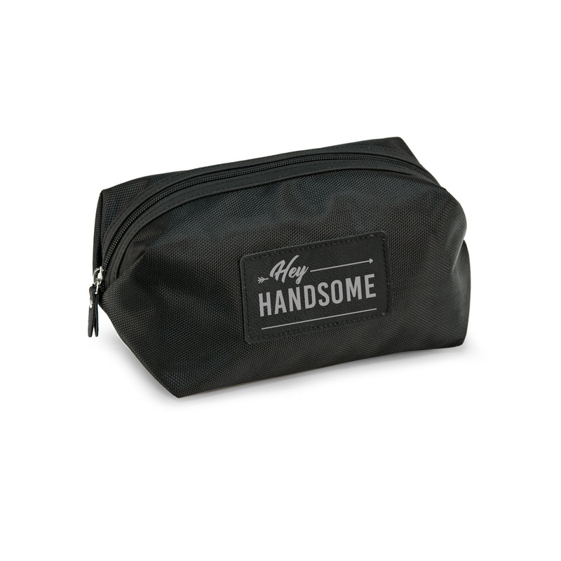 Hey Handome Water Resistant Nylon Dopp Kit w/ Accents
