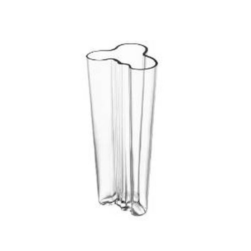 Iittala Aalto Finlandia Vase, 9.75 inches, Clear, Glass