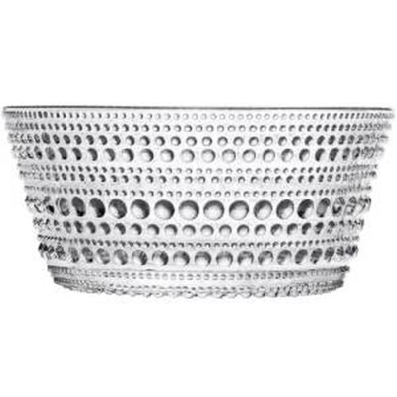 Iittala Kastehelmi Bowl, 9 Oz., Clear, Glass