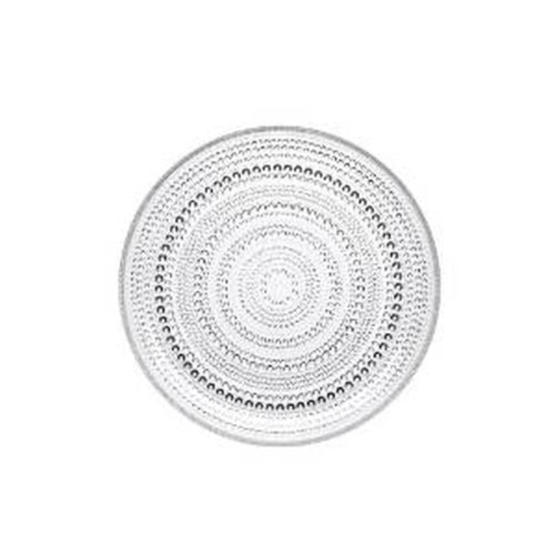 Iittala Kastehelmi Medium  Plt 9.75 inches, Clear, Glass