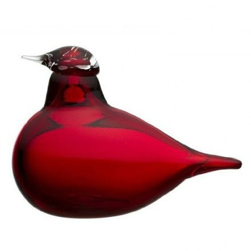 Iittala Toikka Little Tern, Cranberry, Glass