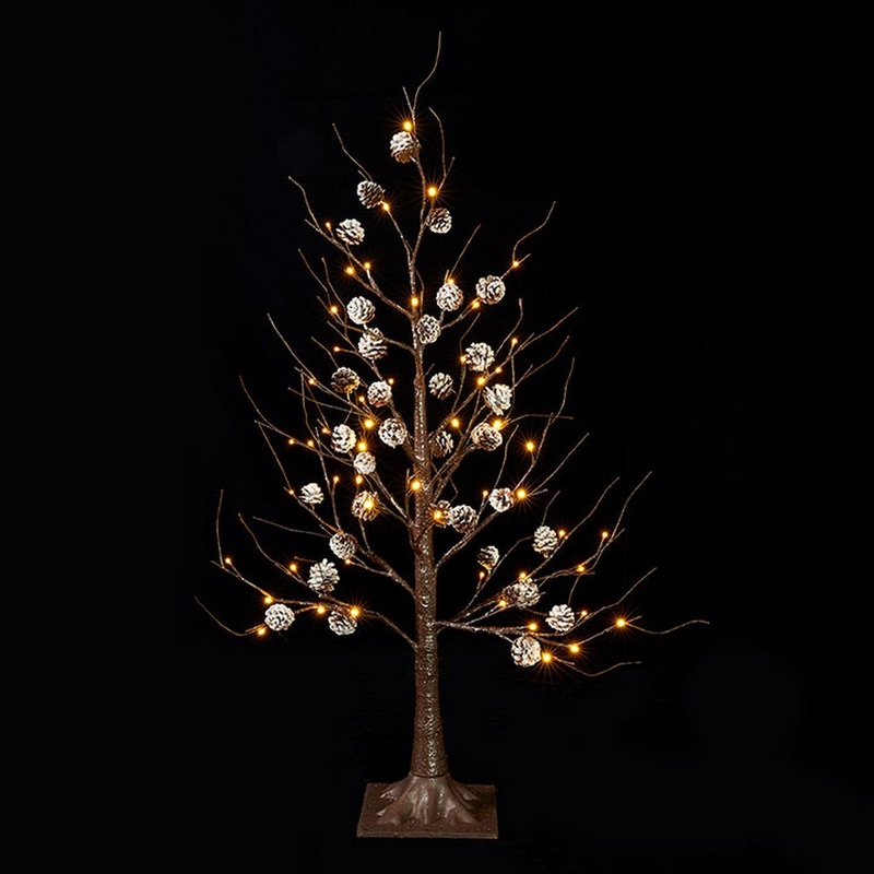 Raz Imports Pinecone Lodge 36 Pinecone Lighted Tree