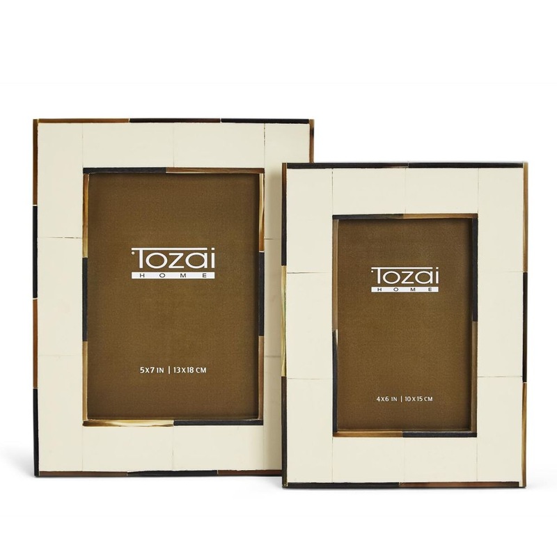 Two’s Company Tozai Milano Set of 2 Photo Frames with Horn
