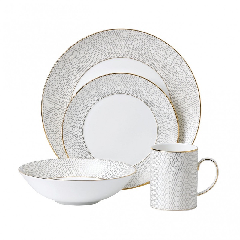 Wedgwood Gio Gold Dinnerware Set, 4 Pieces