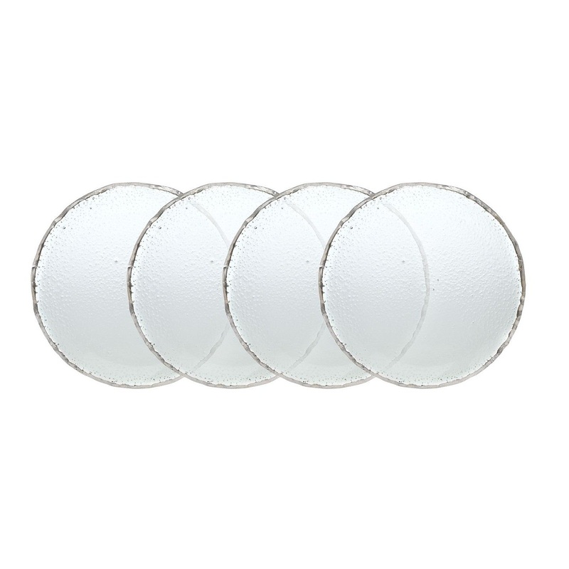 Godinger Harper Platinum 4-Piece 8 Plate