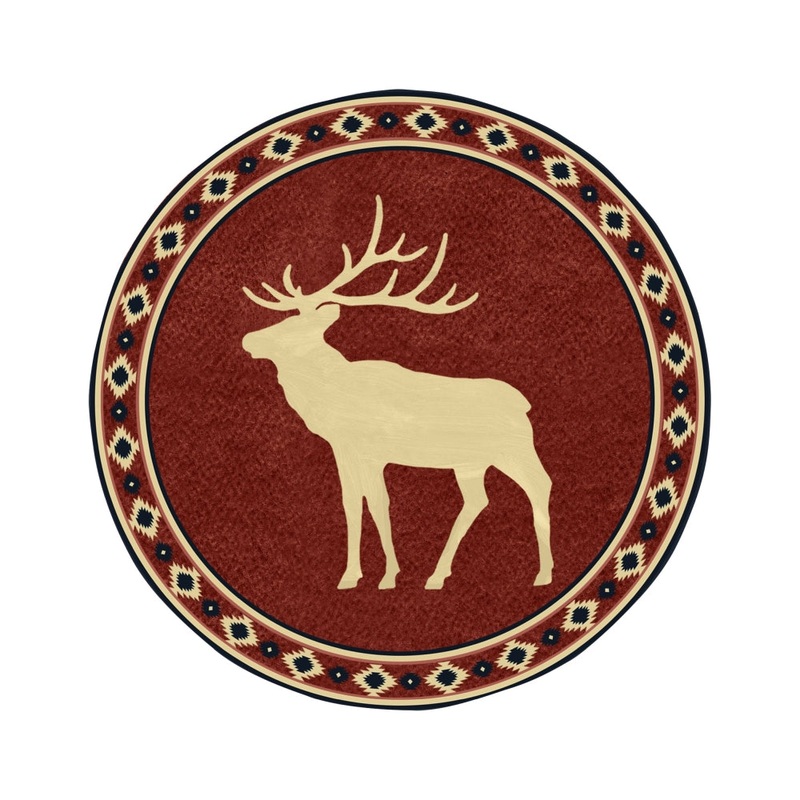 Merritt International Aztec Lodge 8.5 in. Salad Plate – Deer Melamine Set Of 6