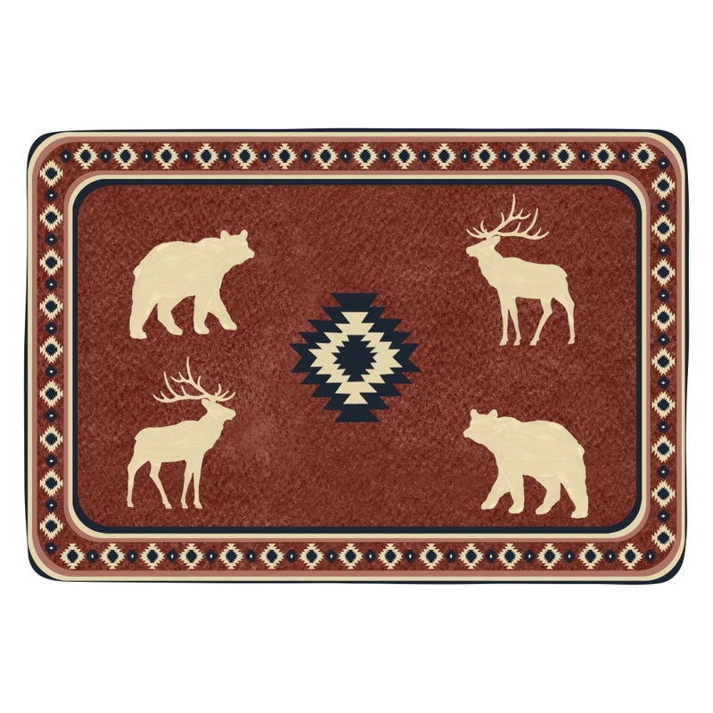 Merritt International Aztec Lodge 8 in. x 5.5 in. Snack Tray Melamine Set Of 6