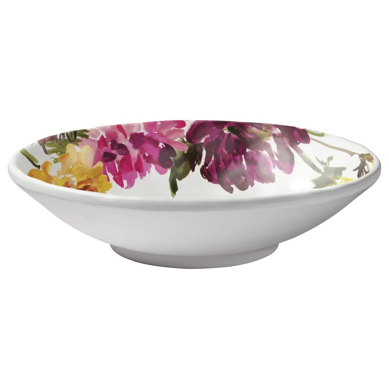 Merritt International Garden Brights 8 in. Salad Bowl Melamine Set Of 6