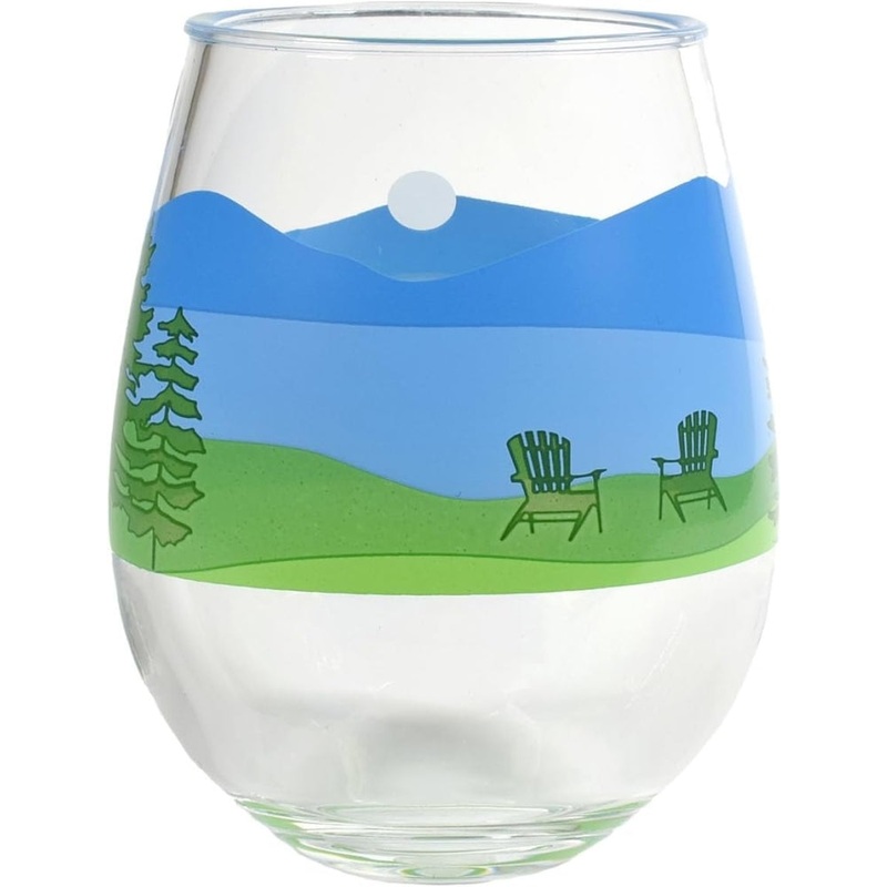 Merritt International Lakeview 15 oz. Stemless Wine Glass Acrylic Set Of 12