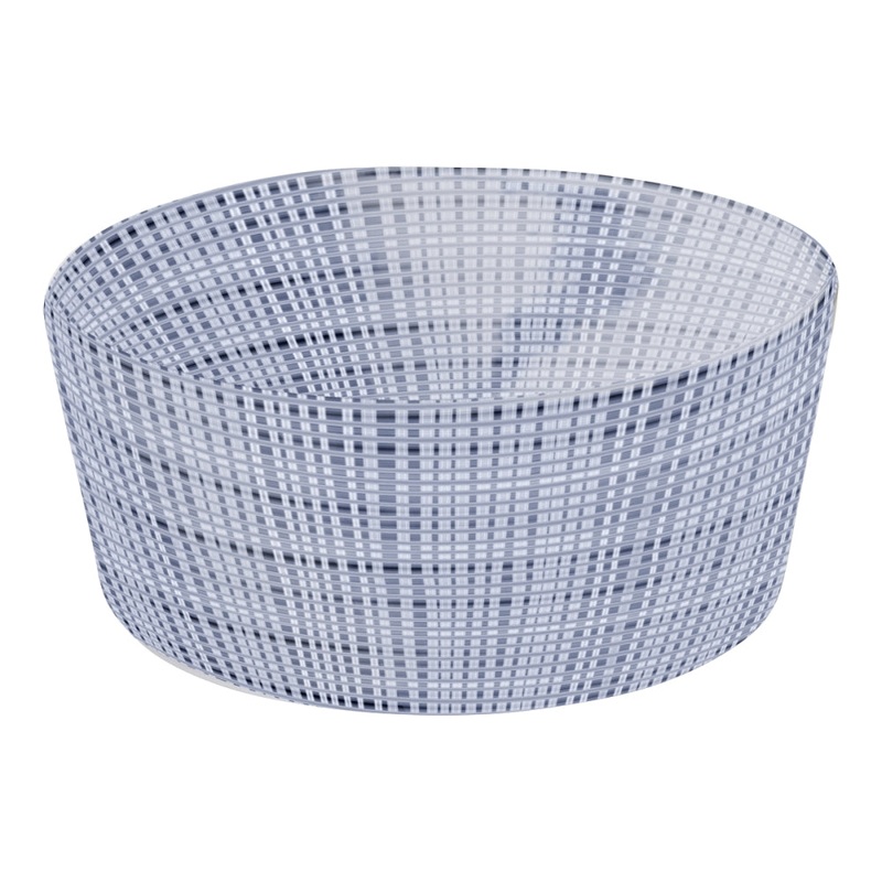 Merritt International Luxe Linen Indigo 5.5in x 2.25in Salad Bowl Melamine Set Of 6