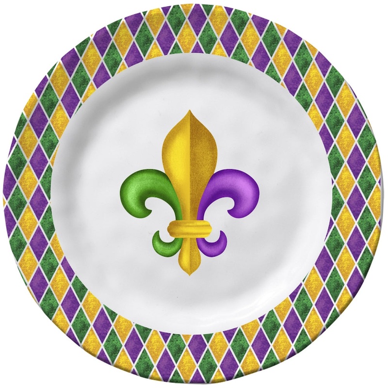 Merritt International Mardi Gras 11 Dinner Plate Melamine Set Of 6