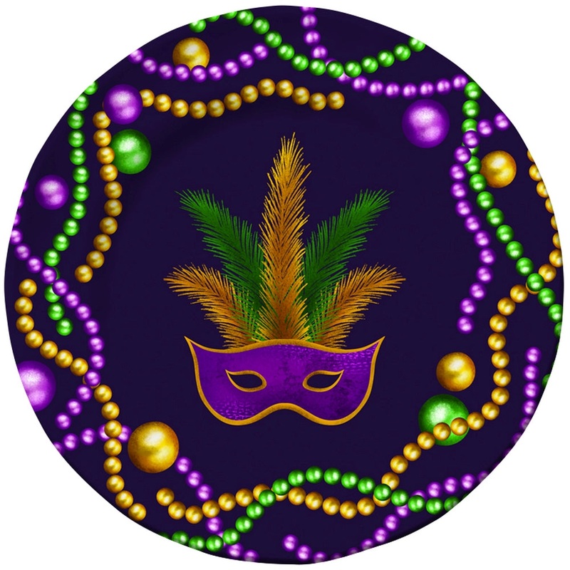 Merritt International Mardi Gras 8.5 Salad Plate Melamine Set Of 6