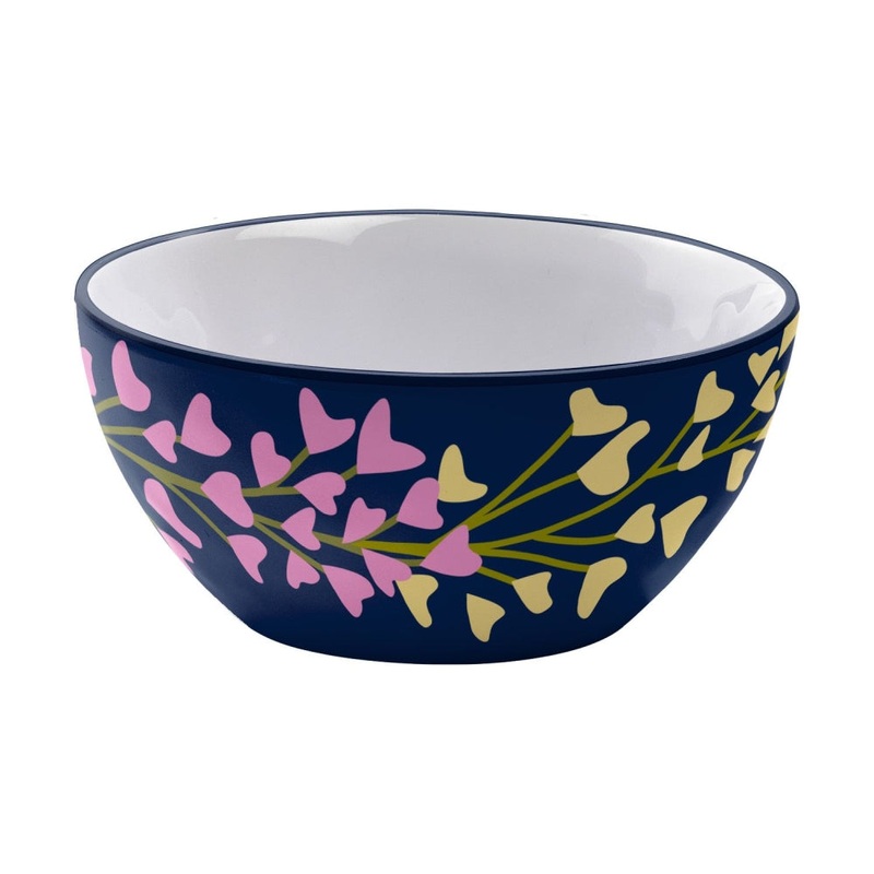 Merritt International Midnight Garden 4.75 in. x 2.25 in. Dipping Bowl Melamine Set Of 6