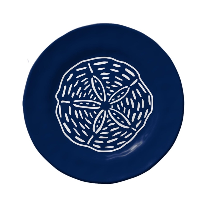 Merritt International Sand Dollar 6 in. Appetizer Plate Melamine Set Of 12