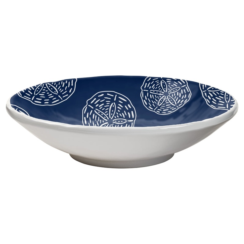 Merritt International Sand Dollar 7.5 in. x 2.25 in. Salad Bowl Melamine Set Of 6