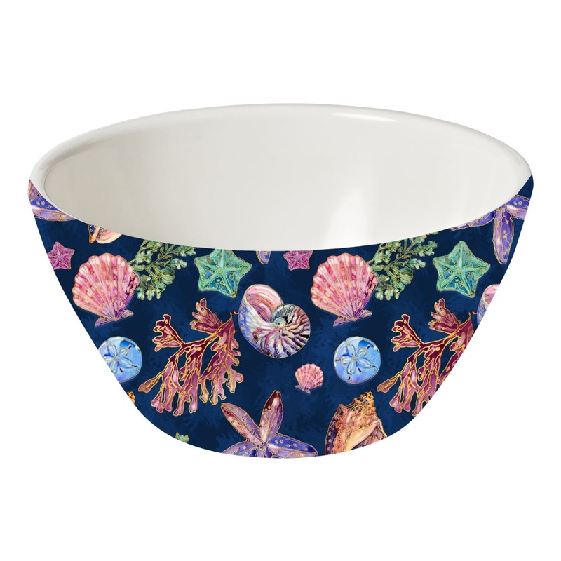 Merritt International Spectrum Shell 5.5 in. x 2.75 in. Dipping Bowl Melamine Set Of 6