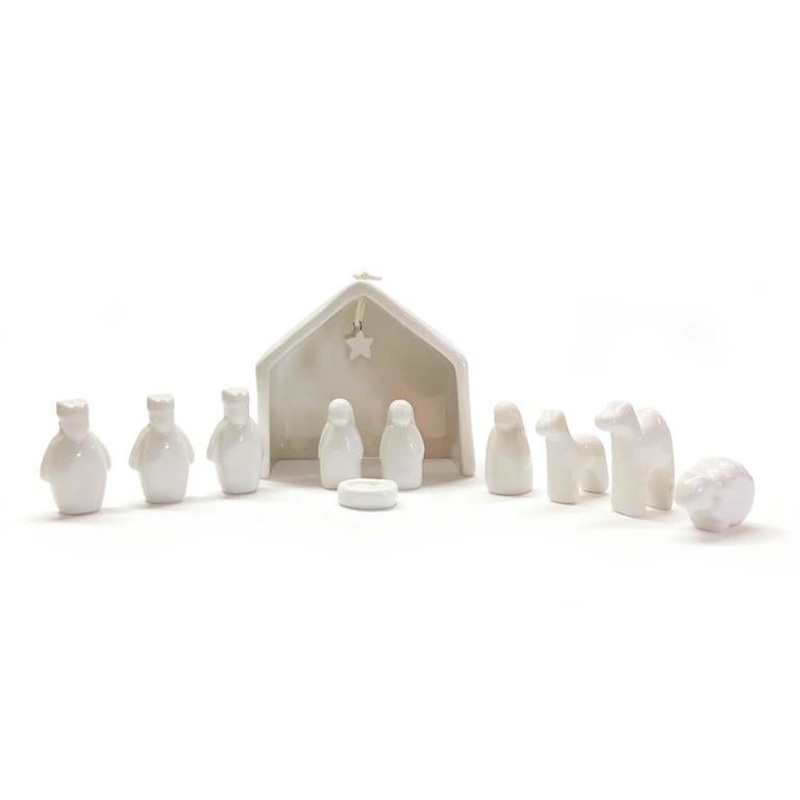 Two’s Company 11 Pieces Miniature Nativity Set In Gift Box