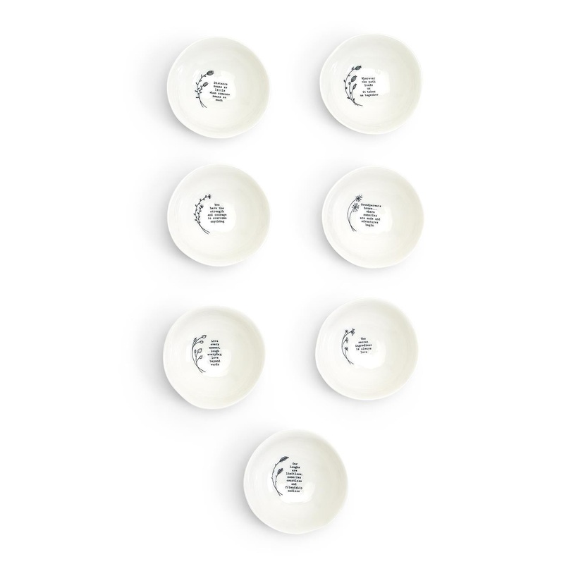 Two’s Company 28 Pieces Large Wobbly Decorative Bowls Includes 7 Designs