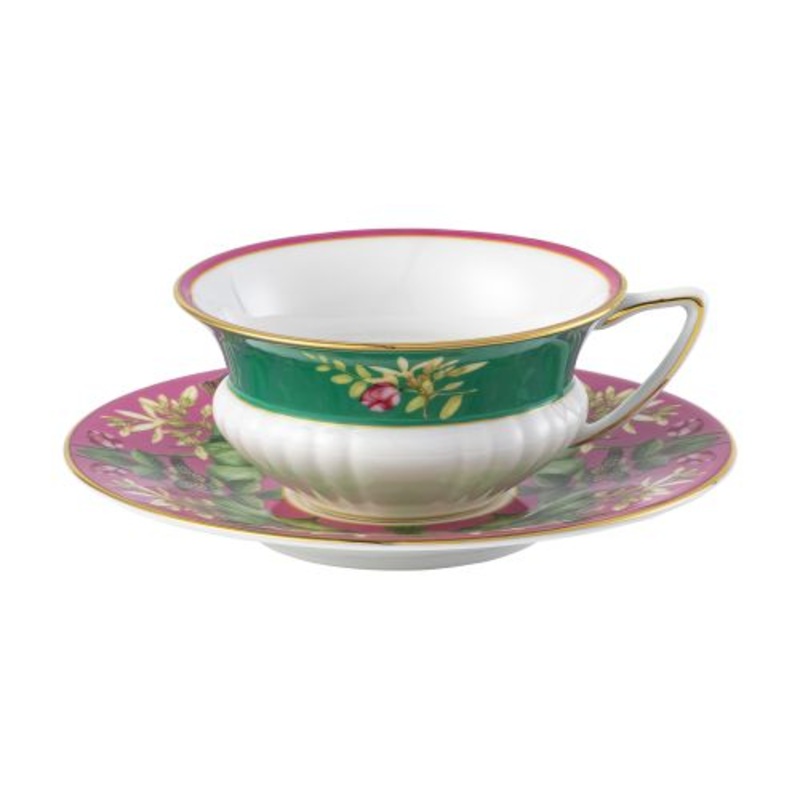 Wedgwood Wonderlust Pink Lotus Teacup & Saucer 6floz