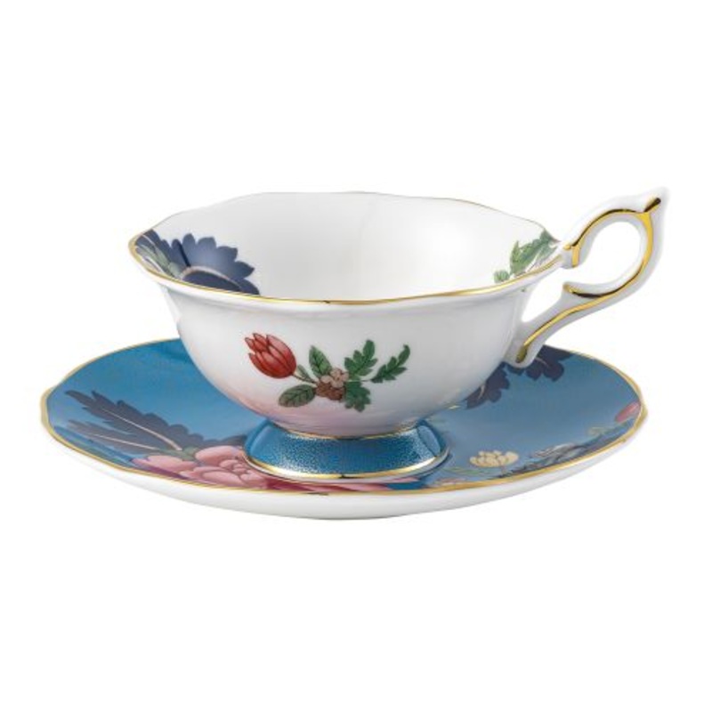 Wedgwood Wonderlust Sapphire Garden Teacup & Saucer 5.9floz