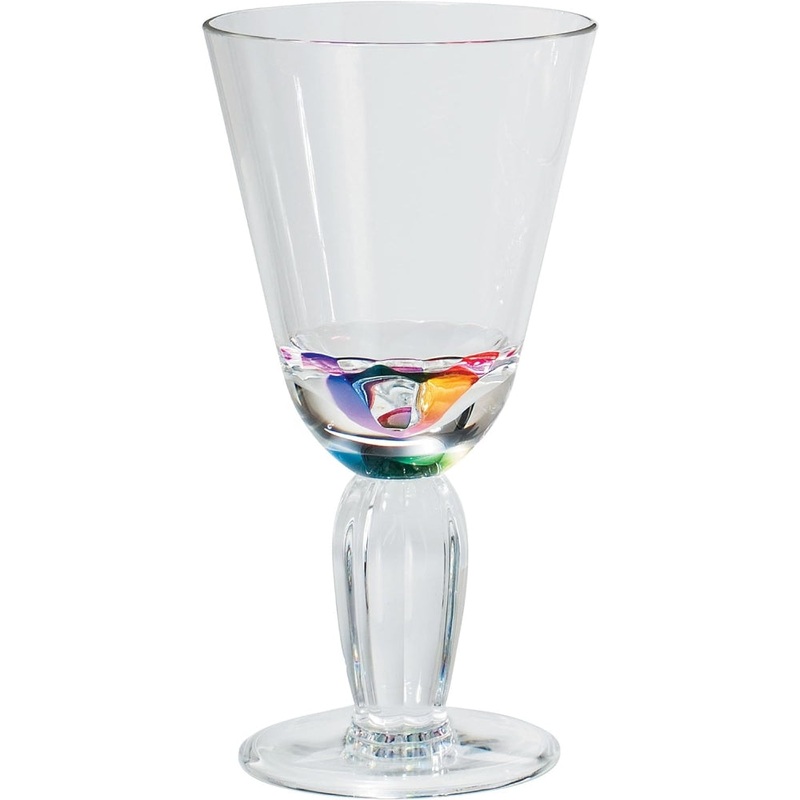Merritt International Diamond 12 oz. Wine Rainbow Acrylic Set Of 12