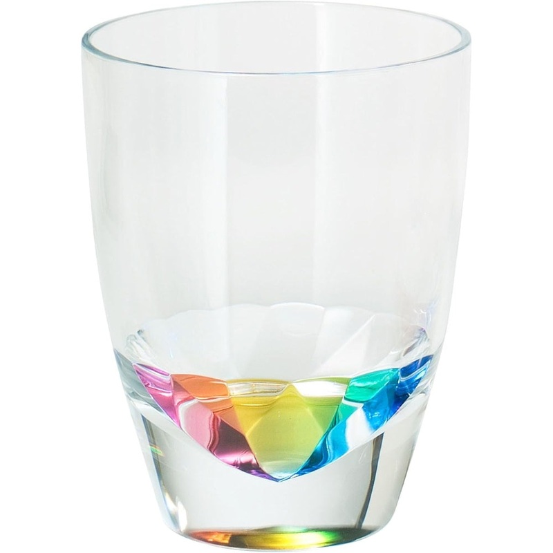 Merritt International Diamond 16 oz. Tumbler Rainbow Acrylic Set Of 12