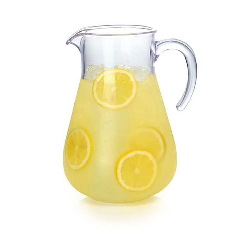 Merritt International Lemonade Pitcher 2Qt. Clear Acrylic Set Of 6