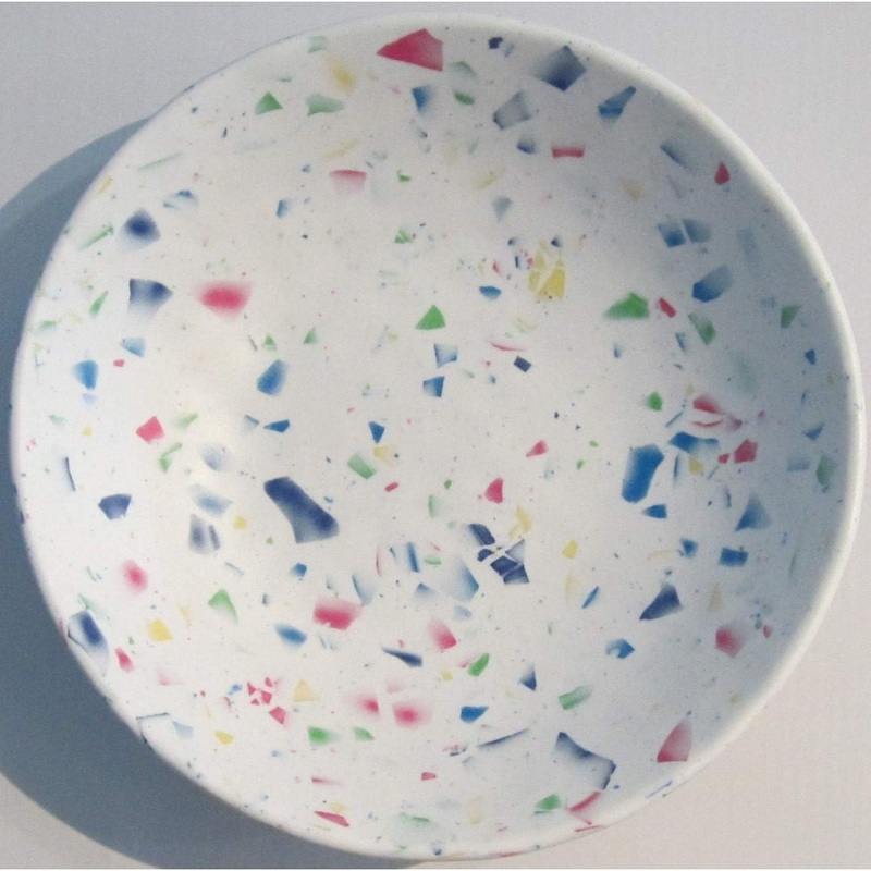 Merritt International Rainbow Terrazzo Round 8 in Salad Bowl Melamine Set Of 6