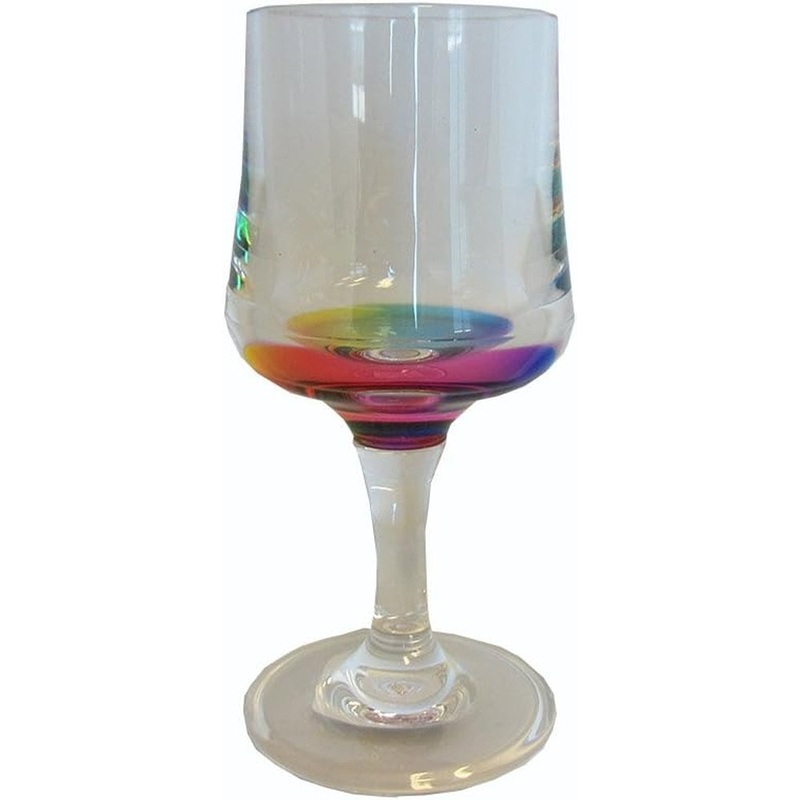 Merritt International Reflections 8 oz. Wine Rainbow Acrylic Set Of 12