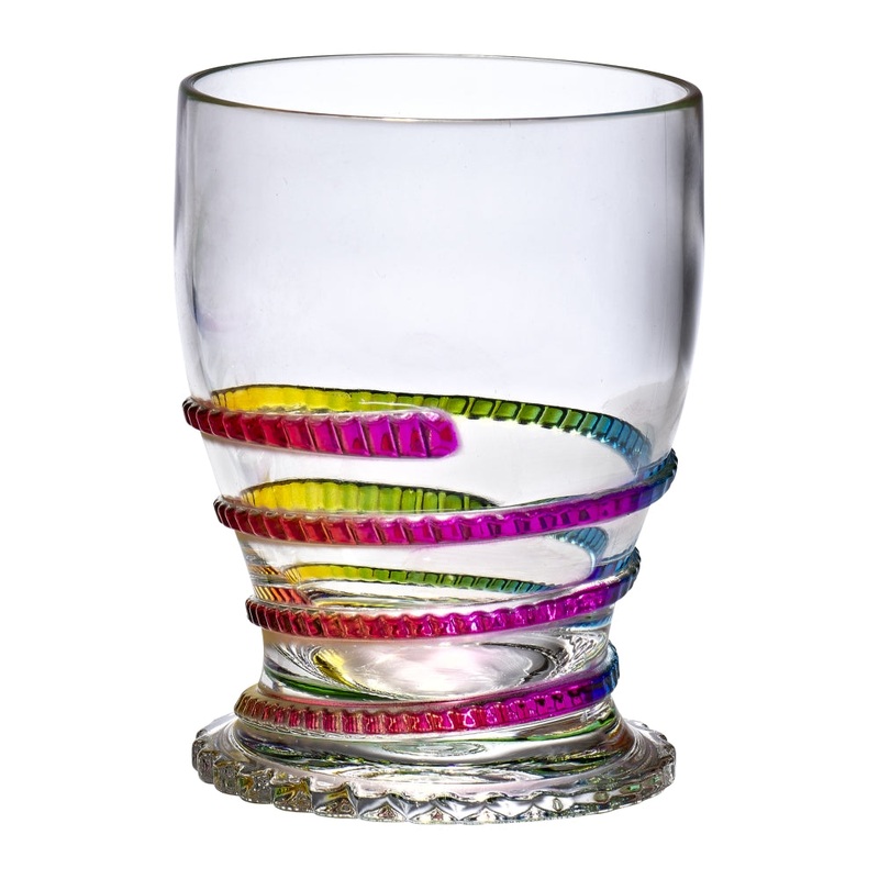 Merritt International Rope 13 oz DOF Tumbler Rainbow Acrylic Set Of 12