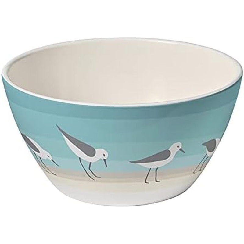 Merritt International Sandpipers 6 in x 3 in Salad Bowl Melamine Set Of 6